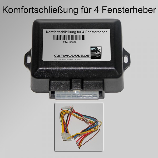 Komfortschließung für 4 Fensterheber